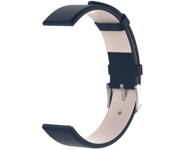 Ремешок кожаный для Garmin Lily 2/2 Active с классической защелкой Синий (49678)