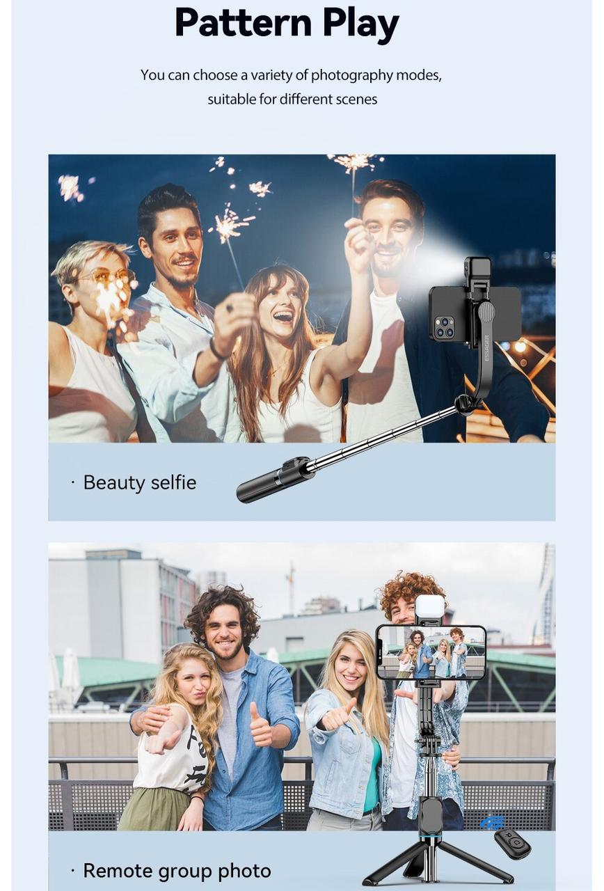 Селфи палка с пультом Essager C01 с подсветкой (25397475) - фото 10 Селфи палка с пультом Essager C01 с подсветкой (25397475) - фото 10