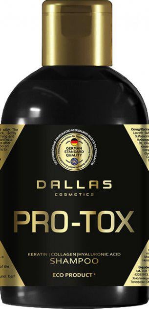 Шампунь для волос Dallas Pro-tox с Коллагеном и Гиалуроновой кислотой 1000 мл (8964) - фото 1