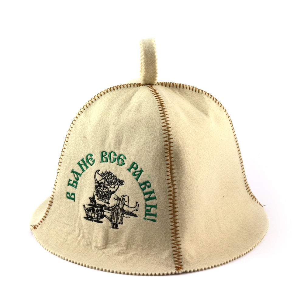 Шапка для бани Luxyart "В бане все равны" искусственный фетр (LA-396)