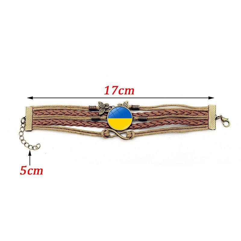 Браслет на руку с украинской символикой с трезубом (1798215502) - фото 2