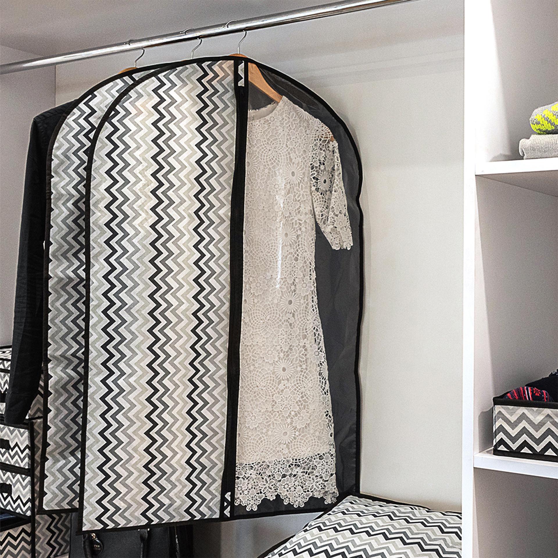 Чехол для одежды Handy Home Zigzag 60х100 см Черно-белый (ZSH-01) - фото 2 Чехол для одежды Handy Home Zigzag 60х100 см Черно-белый (ZSH-01) - фото 2