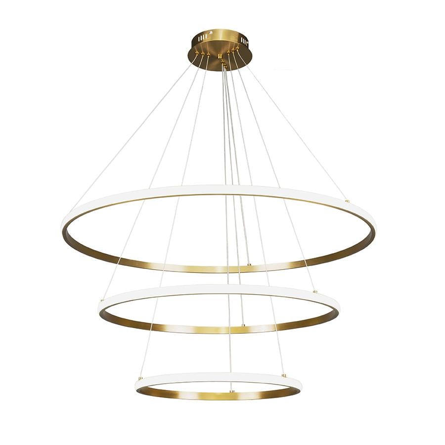 Люстра подвесная светодиодная кольца Levistella 7529833-3A 400/600/800 Бронза 