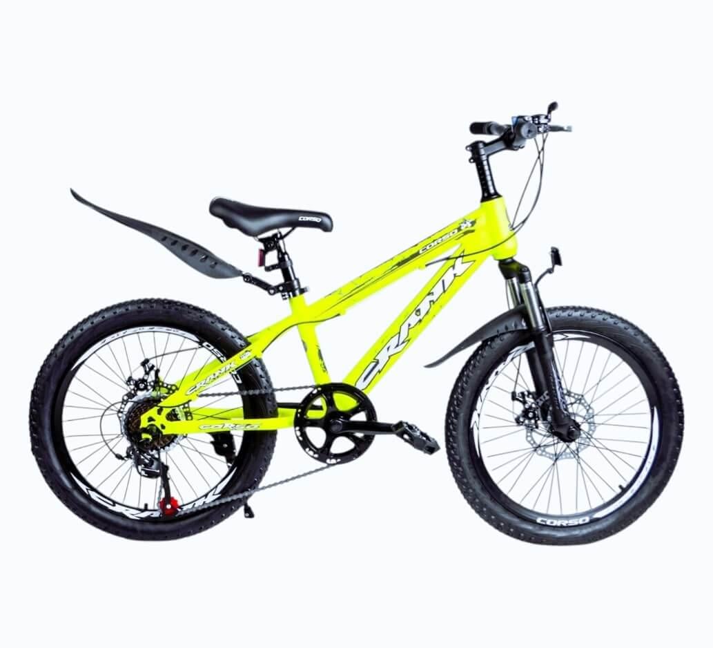 Велосипед спортивний Corso Crank 20" дитячий Салатовий