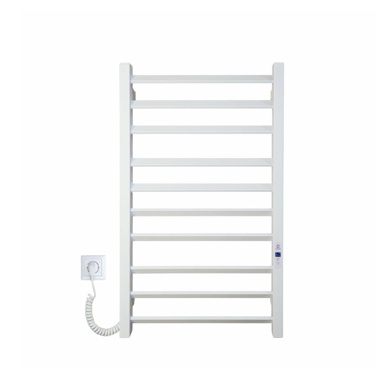 Полотенцесушитель электрический Carino Rosa с термоконтроллером и дисплеем 790x490 см Белый матовый (RO7949DWM)