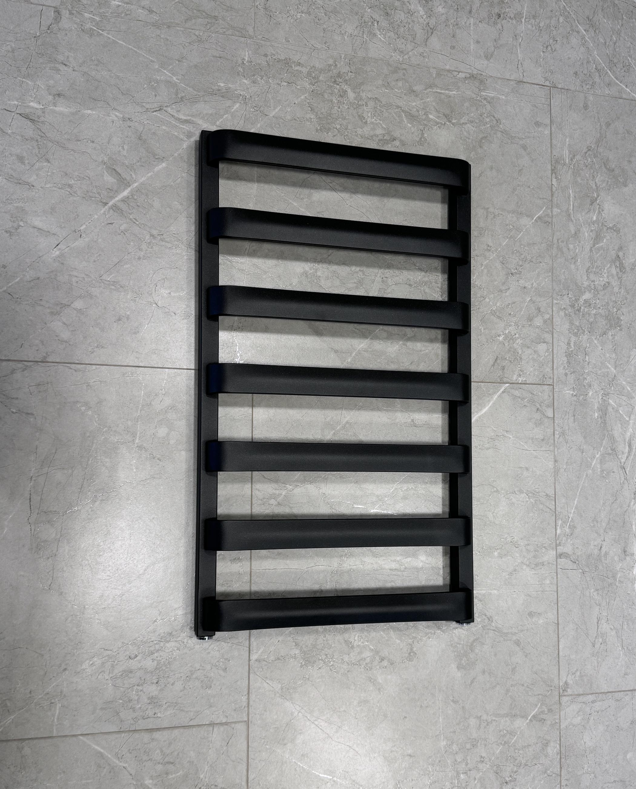 Полотенцесушитель комбинированный Terma Wix Air ТЄН MOA с вентилем Integra 850x500 мм Metallic Black (772)