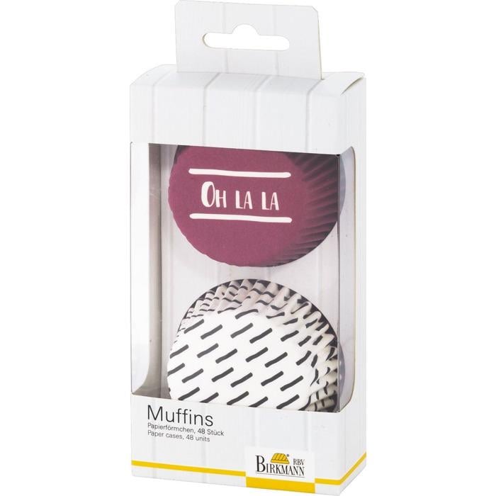 Набор форм для выпечки мафинов RBV Birkmann Oh la la 48 шт. 7 см Фиолетовый (33971947)