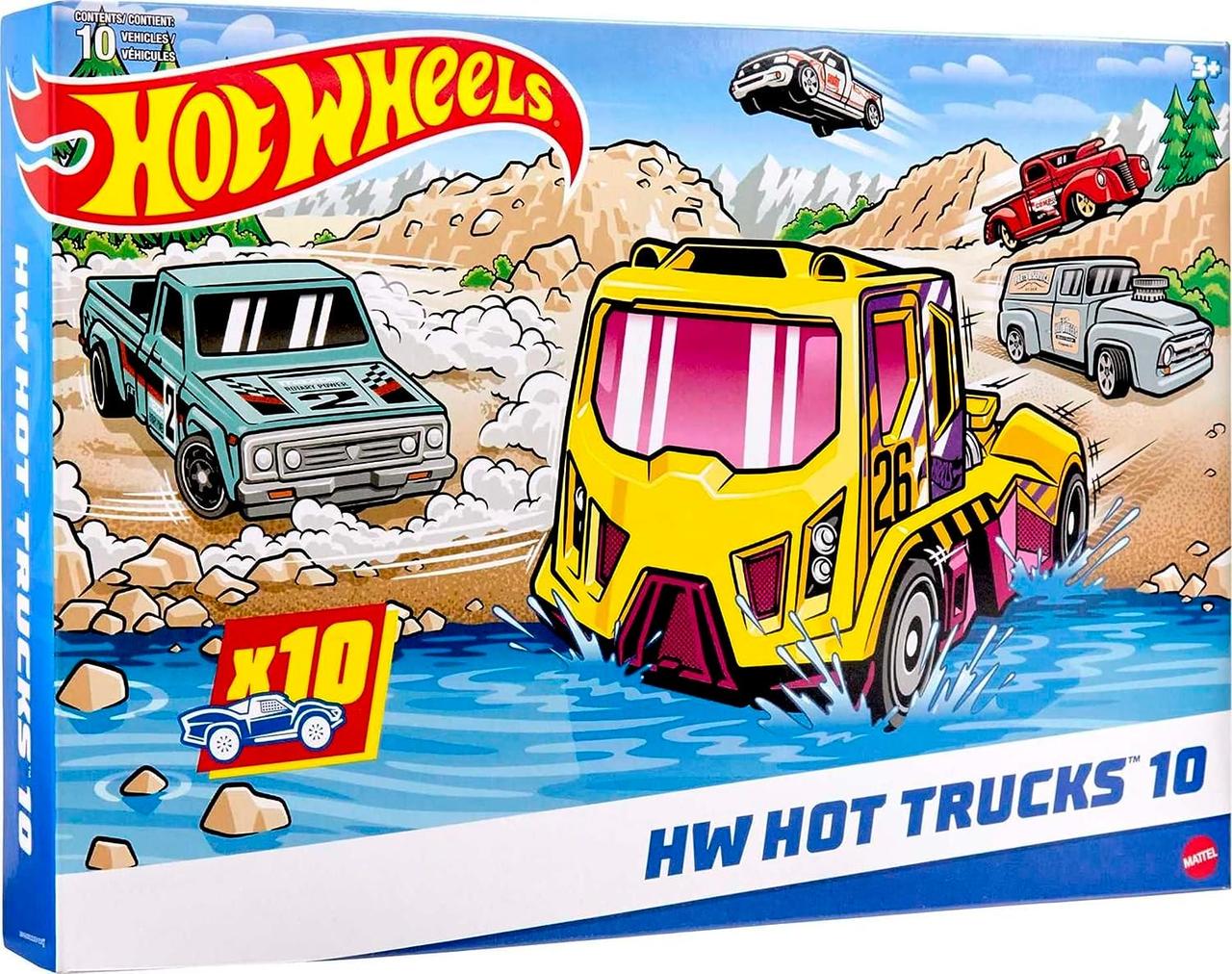 Игровой набор с 10-ти машинками Hot Wheels HMK46 (12478269)