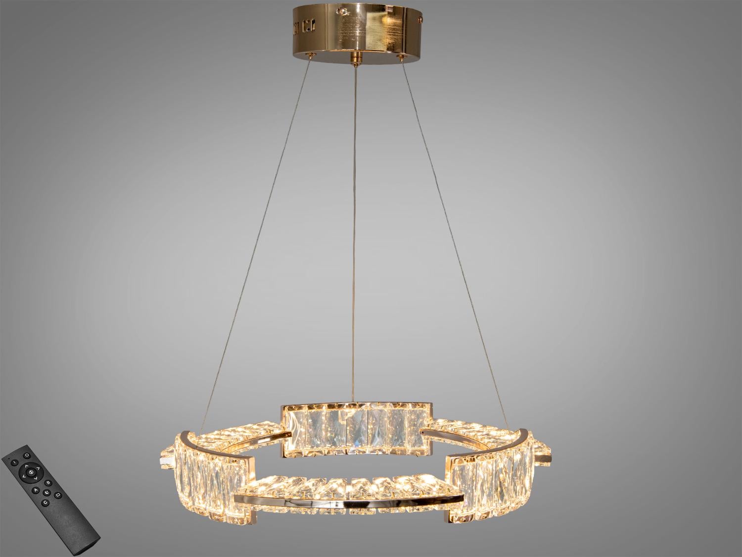 Люстра LED подвесная/пульт/70 Вт Золотой (552/500G)