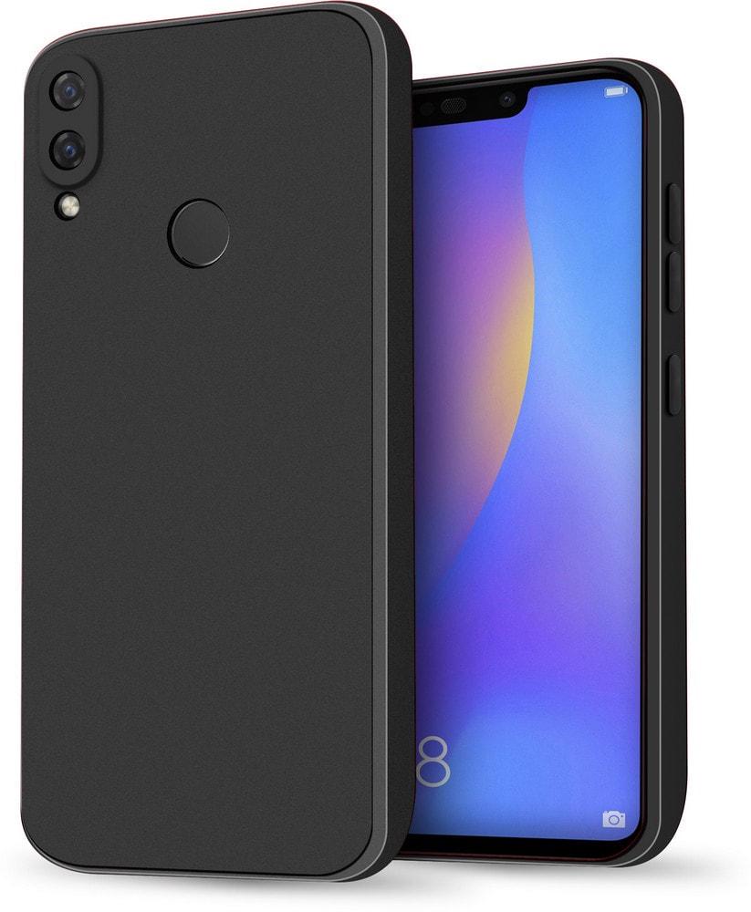 Силиконовый чехол HardCorner Huawei P Smart Plus (с микрофиброй) Black (35398-2B)