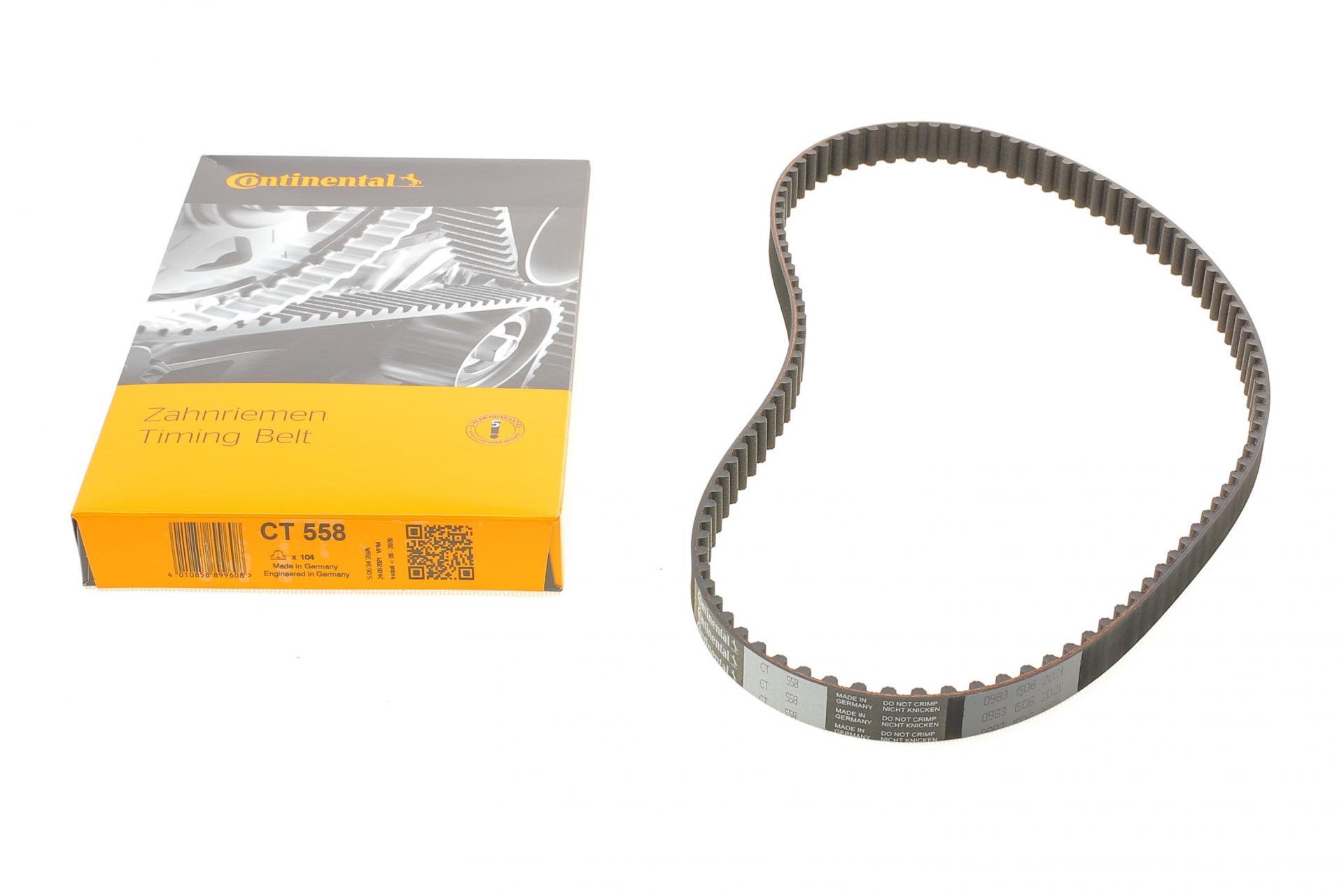 Ремінь ГРМ Opel Ascona C/Kadett E/Vectra A 1.4/1.6 86-93 104x17 CT558 CONTINENTAL