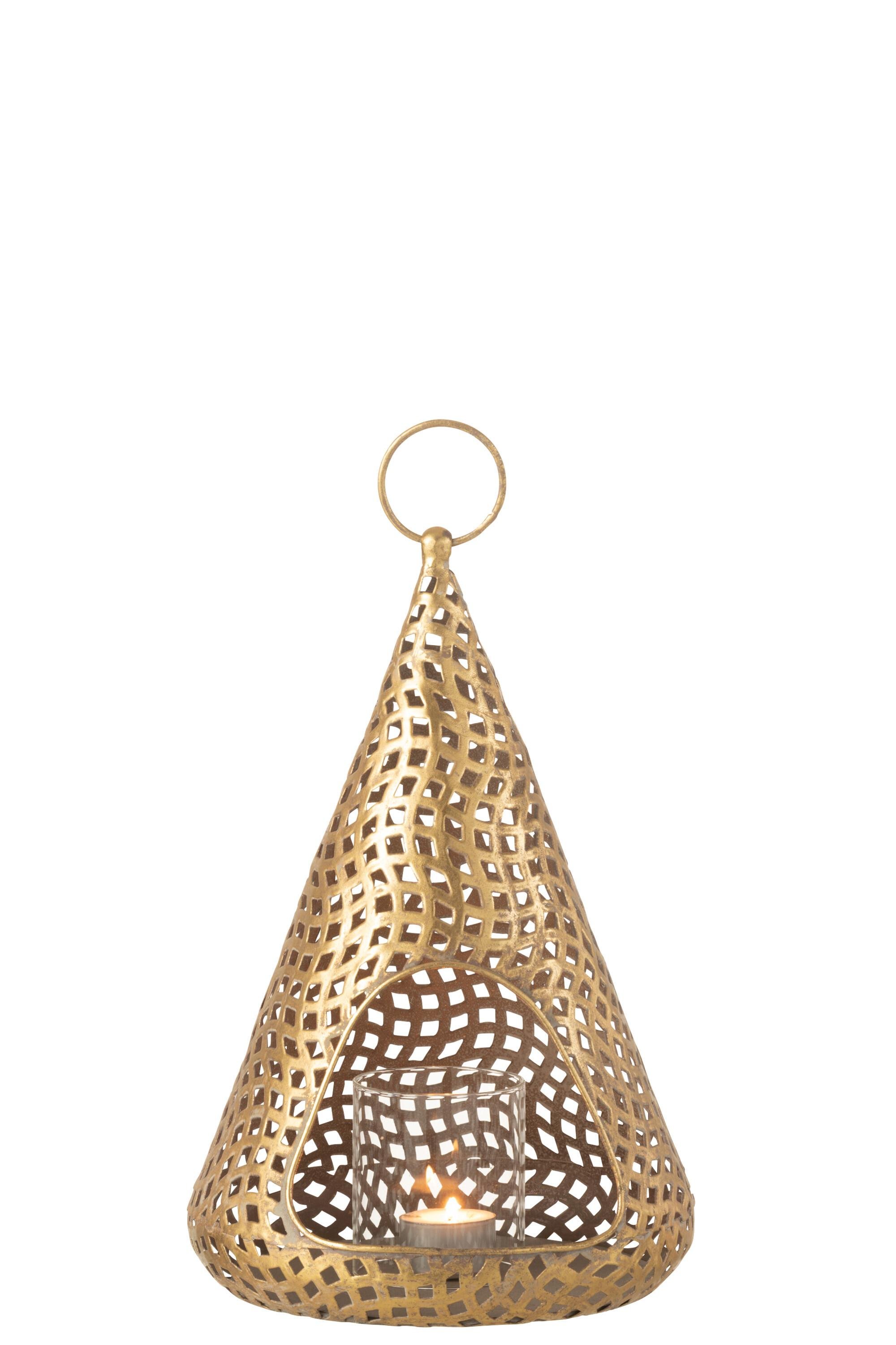 Подсвечник J-LINE настольный подвесной 31 см Золотой