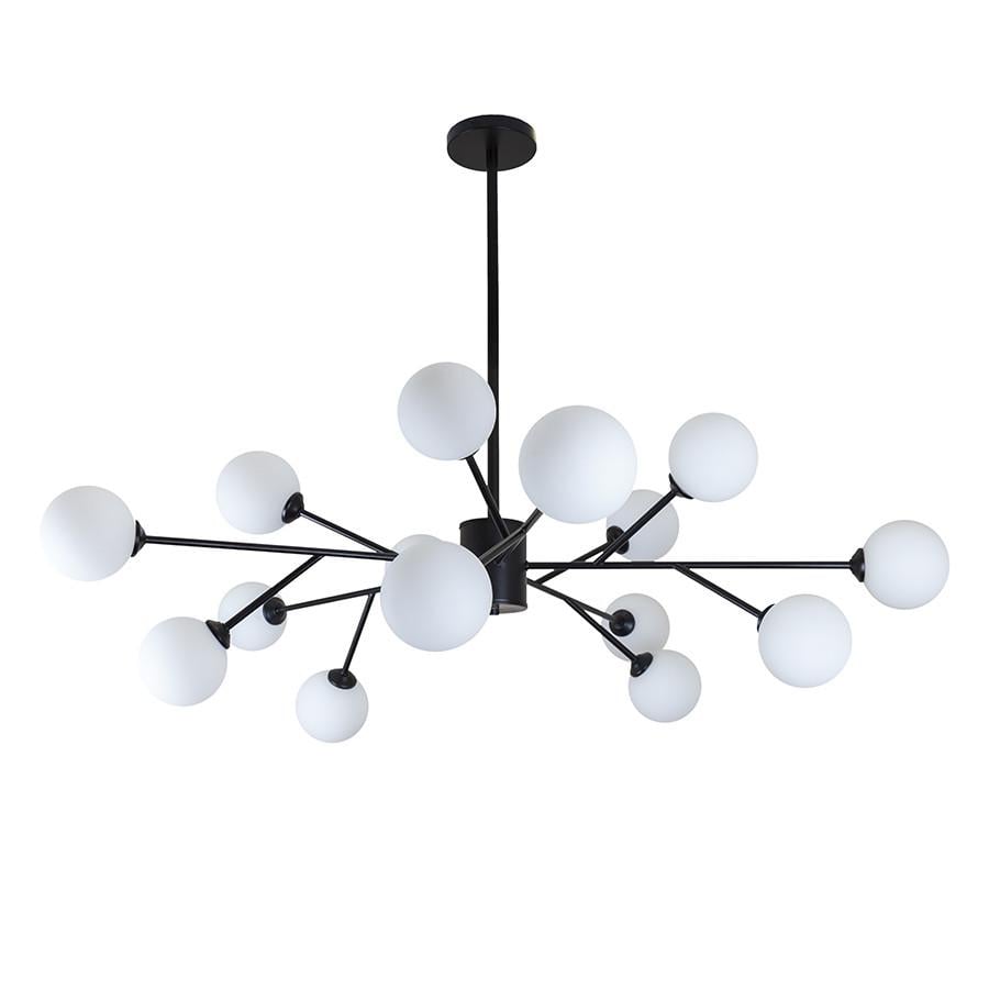 Люстра Levistella 7529807-6 BRZ+WH Молекула на шість плафонів Бронзовий/Білий (2294300587)