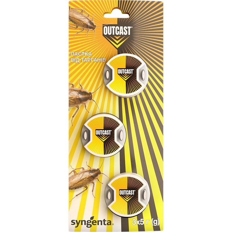 Пастка від тарганів Outcast 3х5 15 г (2241936258) Пастка від тарганів Outcast 3х5 15 г (2241936258)