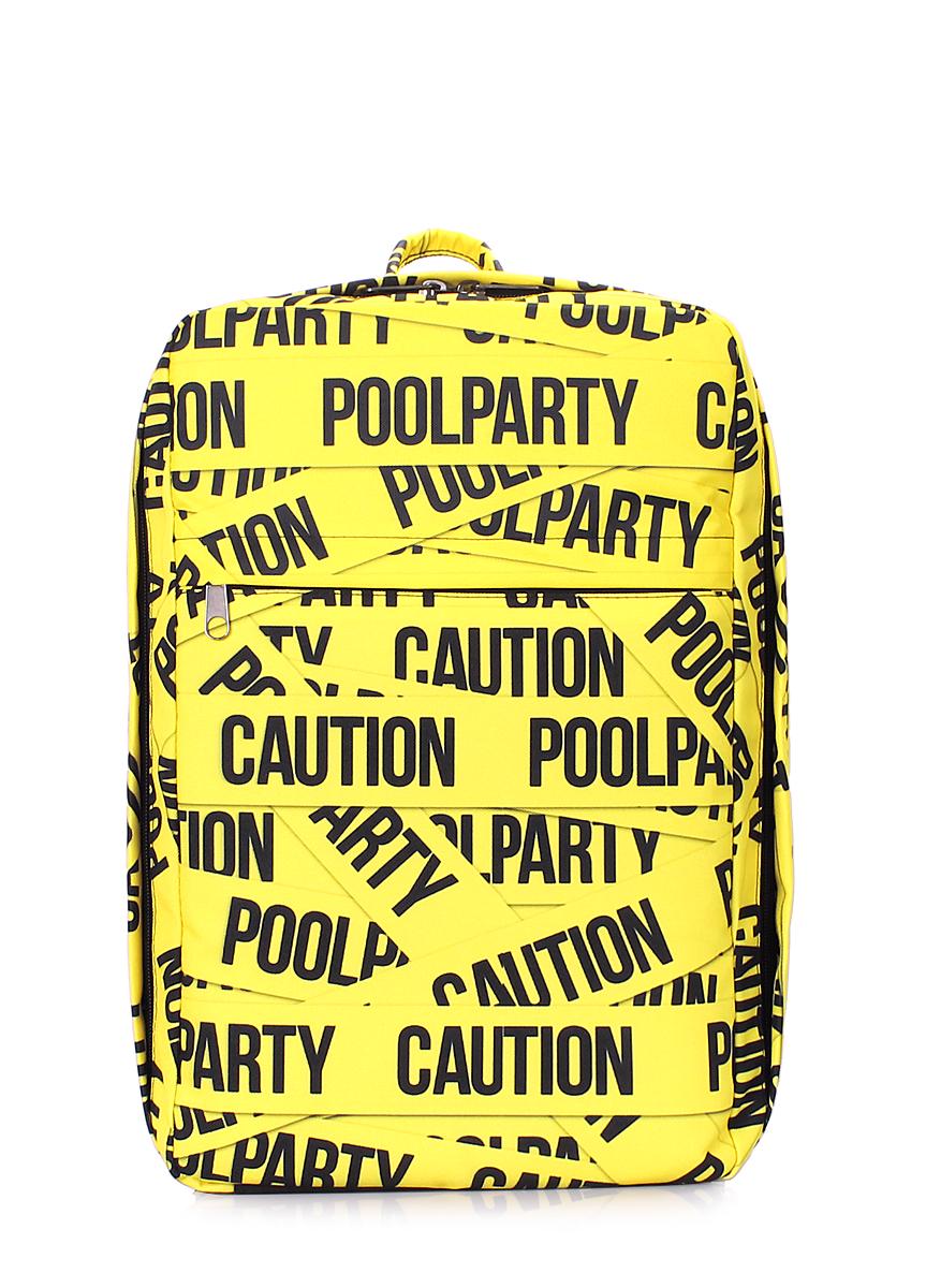 Рюкзак для ручної поклажі POOLPARTY hub-tape 40x25x20 см Жовтий