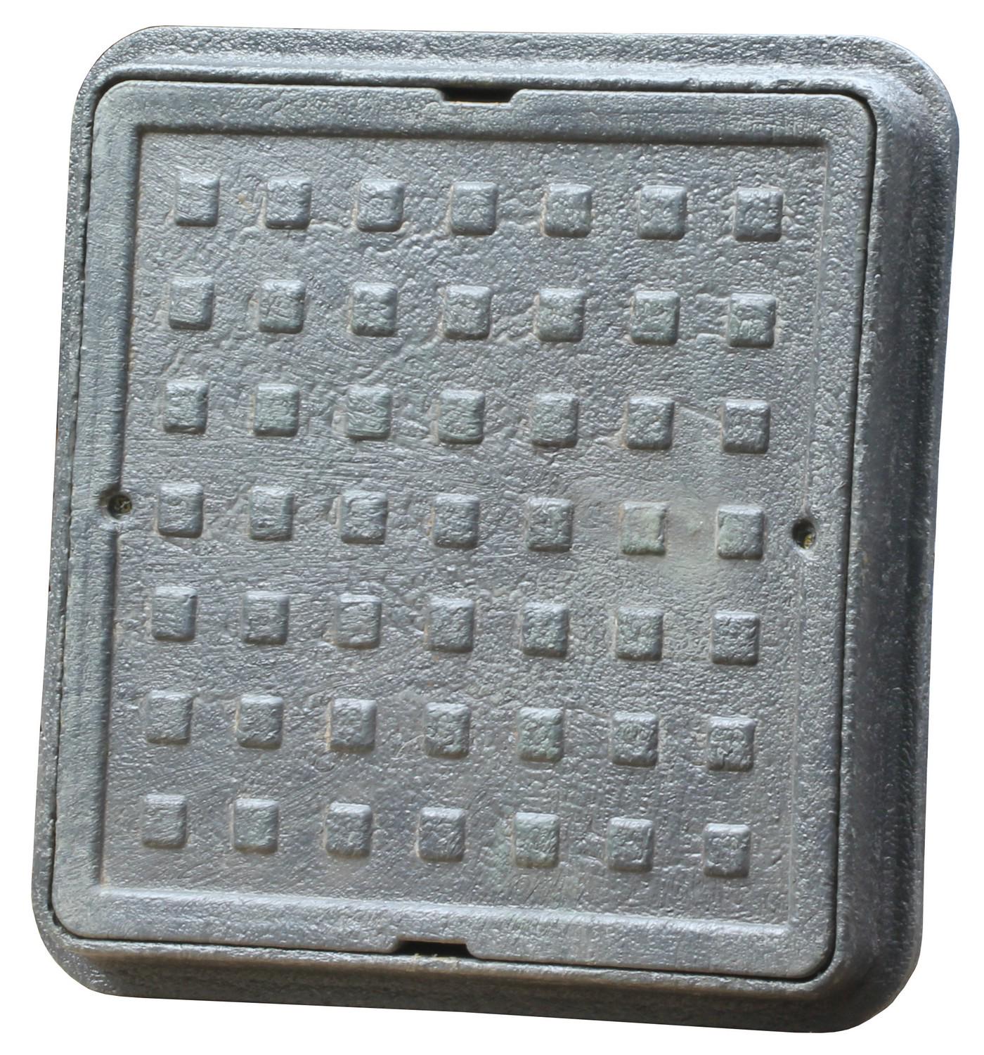 Люк квадратный Ruslana 480x480 мм до 1 т Черный (sad007)