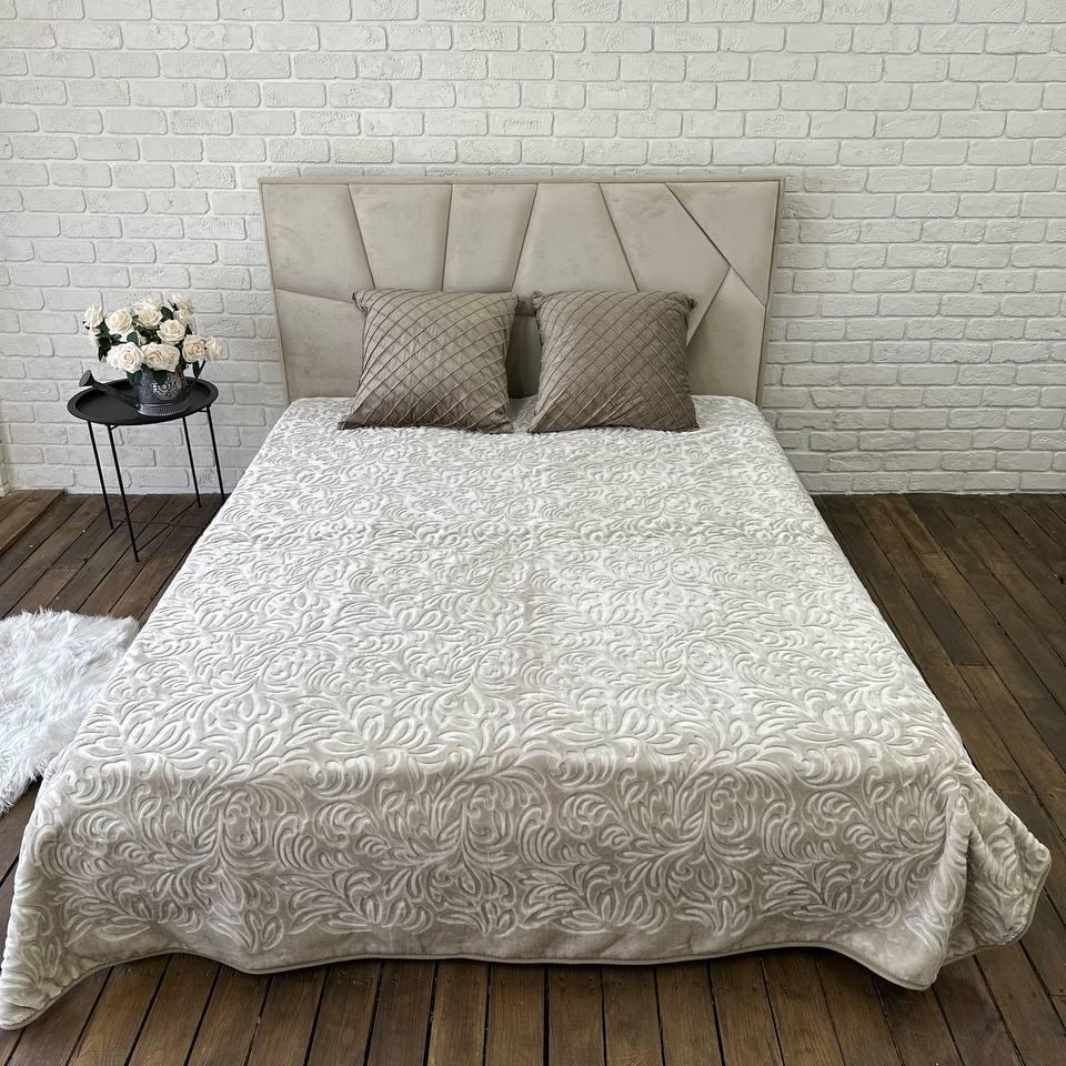 Плед 210х230 см Світло-сірий (Д-plush-pled-003) - фото 1 Плед 210х230 см Світло-сірий (Д-plush-pled-003) - фото 1