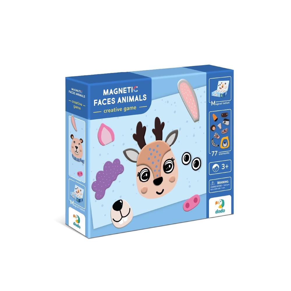 Игра детская развивающая Dodo Магнитные мордочки 77 деталей - фото 4 Игра детская развивающая Dodo Магнитные мордочки 77 деталей - фото 4