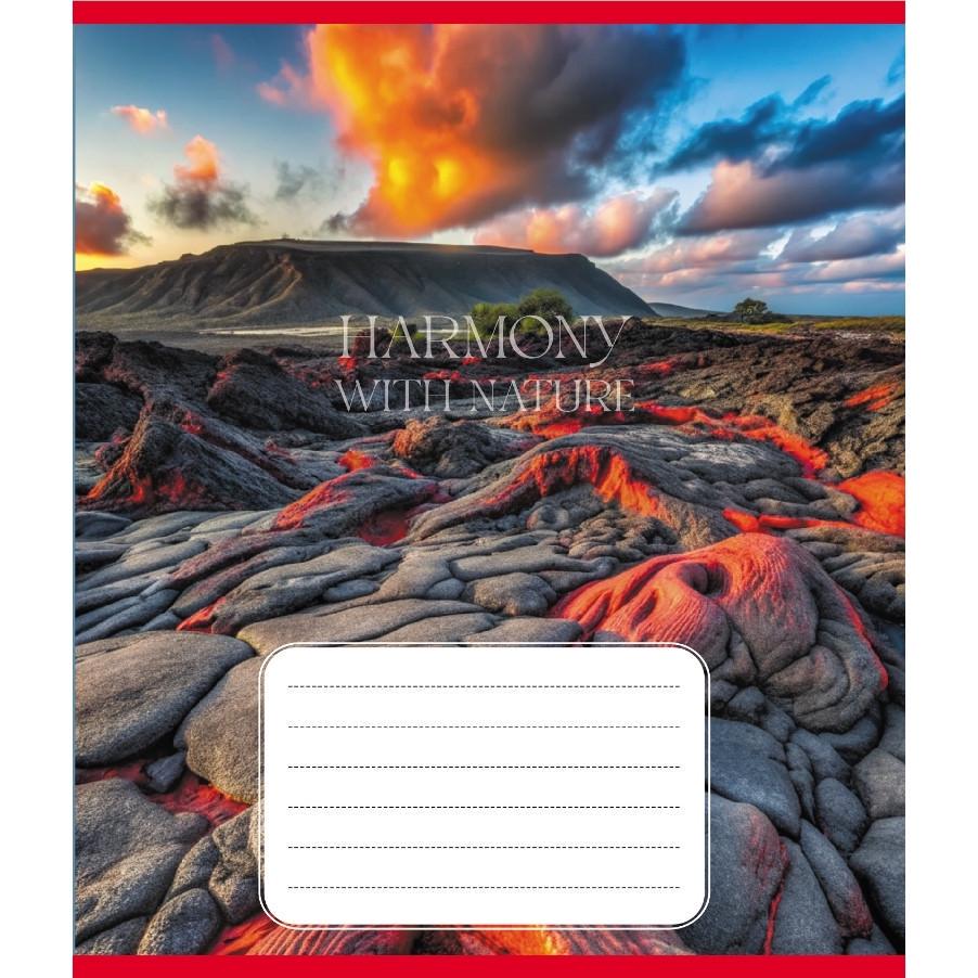 Шкільний зошит Гармонія з природою 060-610277K-5 в клітинку 60 аркушів (RLT55406)