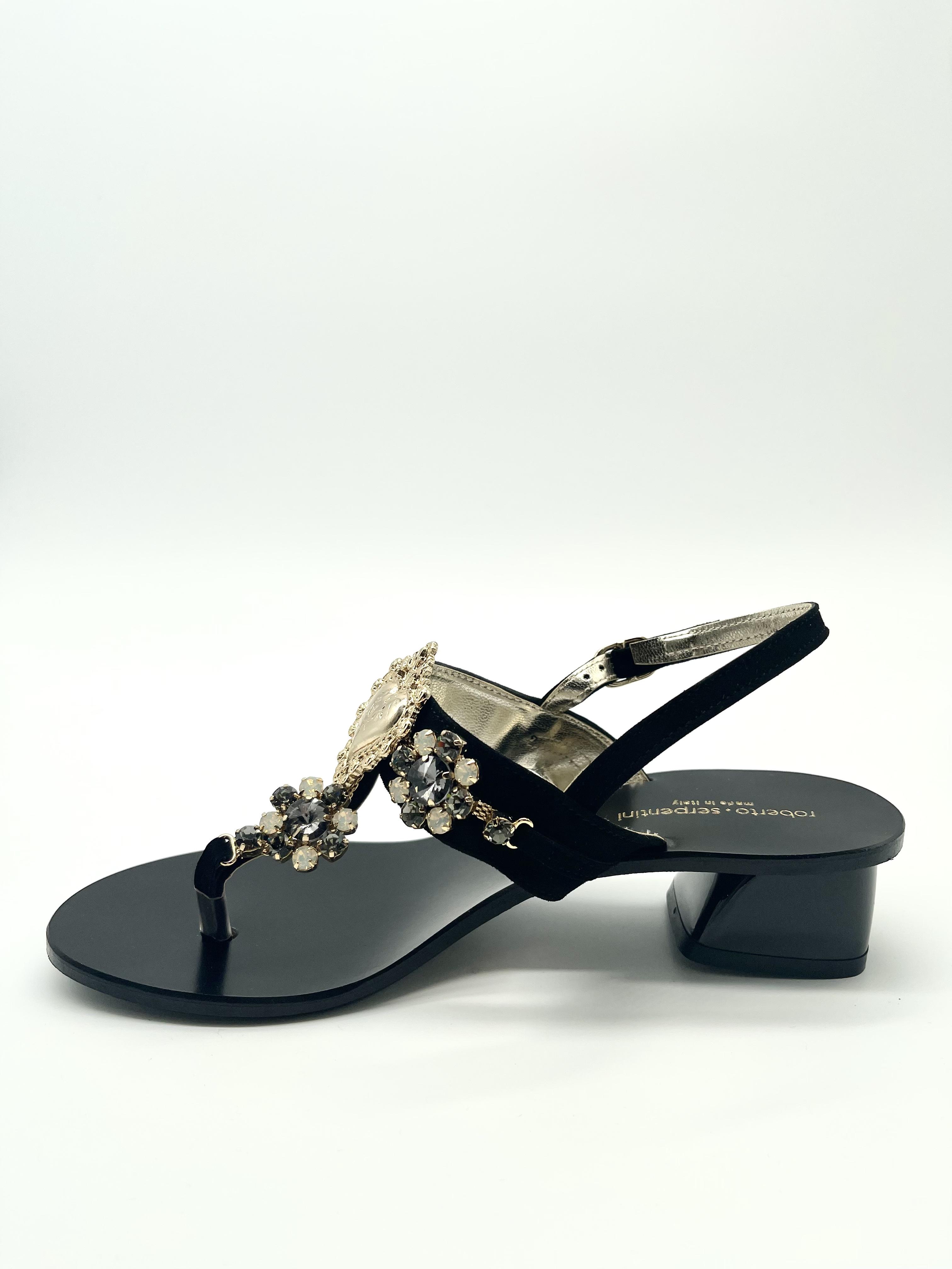 Босоніжки жіночі R.Serpentini 119 р. 37 Чорний - фото 3