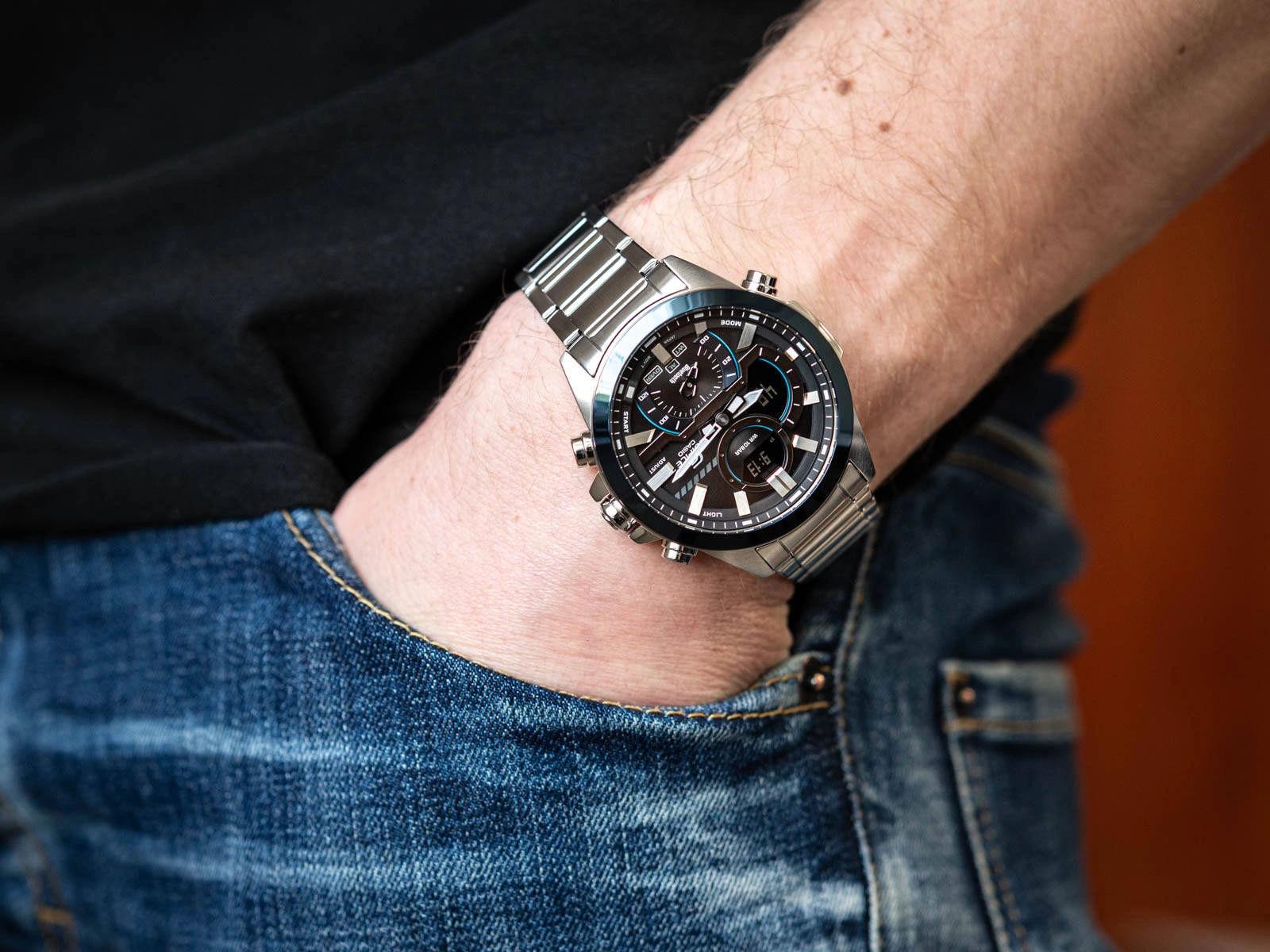 Часы Casio Edifice ECB-30DB-1AEF (8466) - фото 3 Часы Casio Edifice ECB-30DB-1AEF (8466) - фото 3