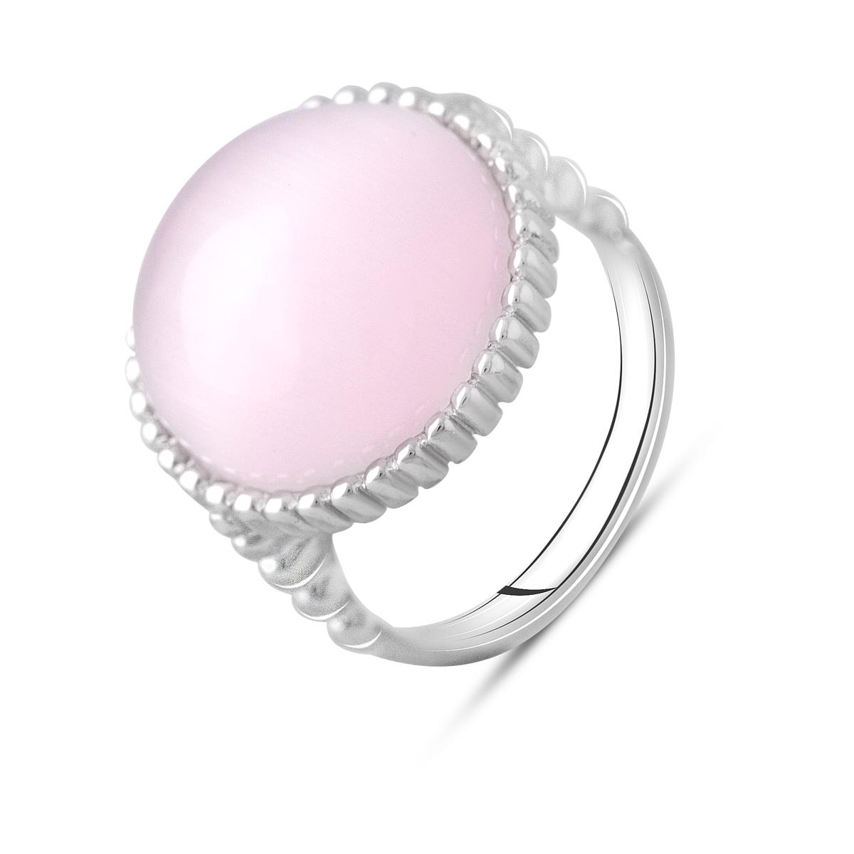 Кольцо серебряное с кошачьим глазом 6,19 г р. 17,5 (2108009)