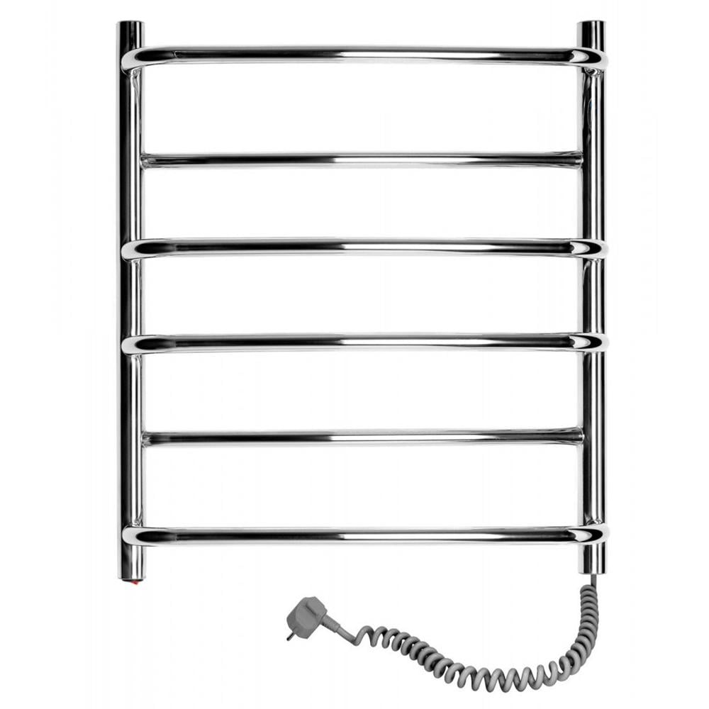 Полотенцесушитель электрический SANTAN Лестница Омега правосторонняя нержавеющая сталь 530х600 мм (113194)