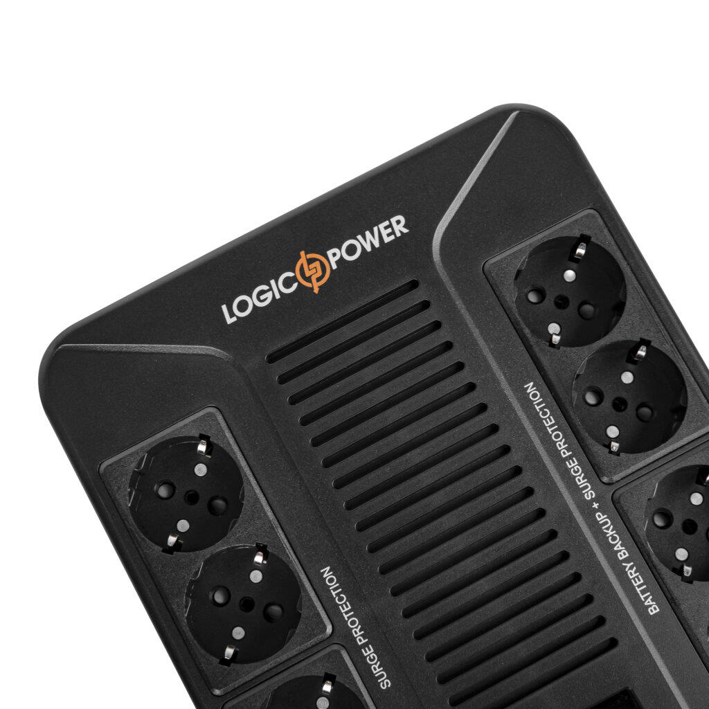 Джерело безперебійного живлення LogicPower LP-800VA-8PS 480 Вт 12V 140-300V LCD (24461193) - фото 2 Джерело безперебійного живлення LogicPower LP-800VA-8PS 480 Вт 12V 140-300V LCD (24461193) - фото 2