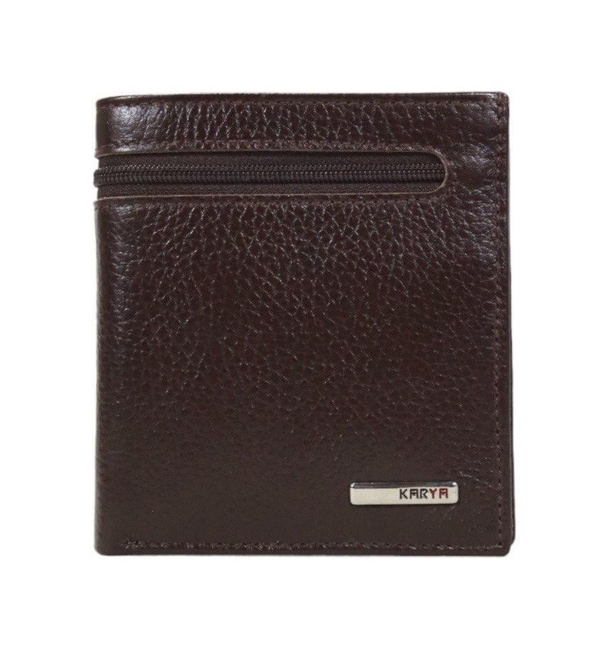 Портмоне мужское из натуральной кожи Karya 0978-39 Темно-коричневый (2824916719)