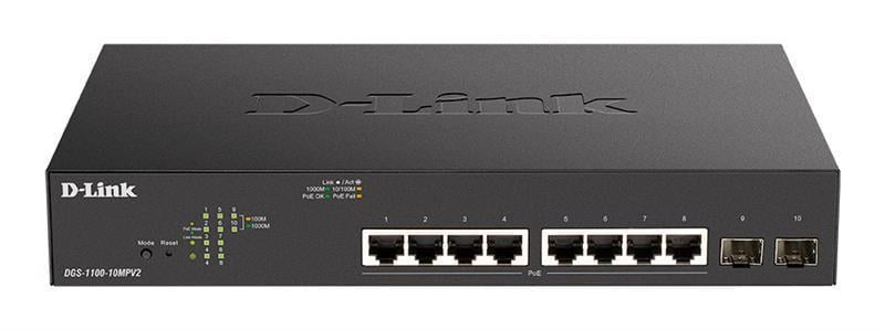 Комутатор керований D-Link DGS-1100-10MPV2 (2979396296)