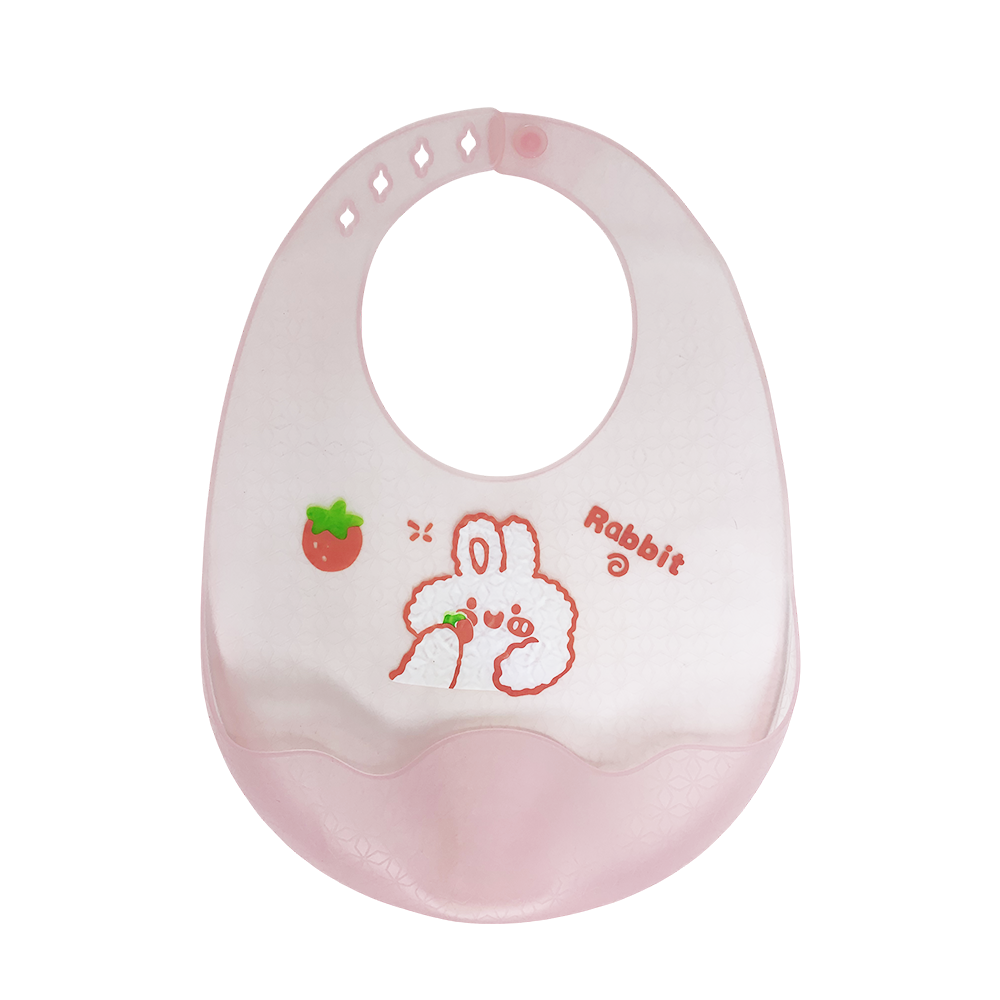 Слюнявчик силіконовий Зайка Кораловий (29895012) Слюнявчик силіконовий Зайка Кораловий (29895012)