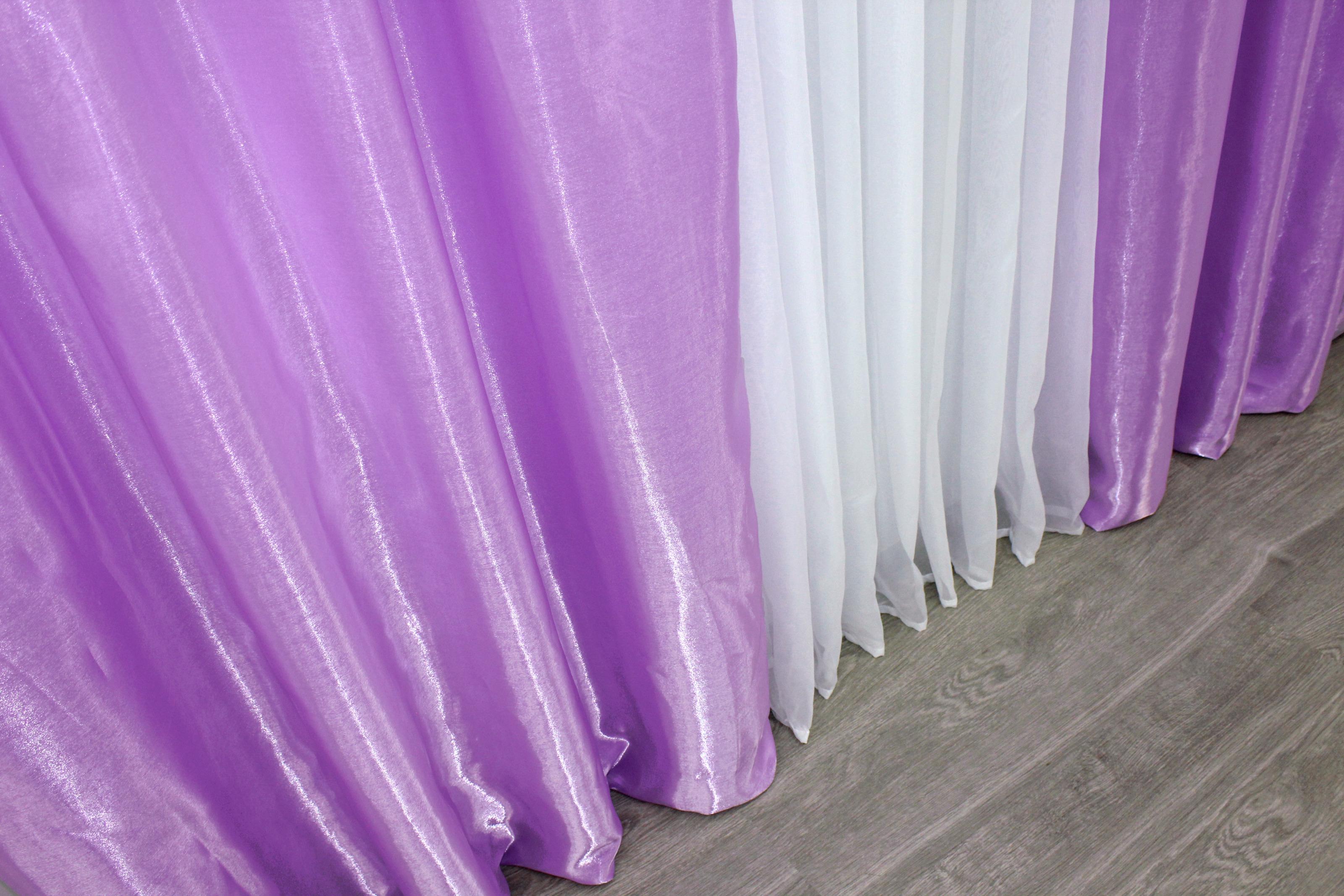 Комплект штор VR-Textil Атлас № 740ш монорей 100х270 см 2 шт. Бузковий (31-222) - фото 6 Комплект штор VR-Textil Атлас № 740ш монорей 100х270 см 2 шт. Бузковий (31-222) - фото 6