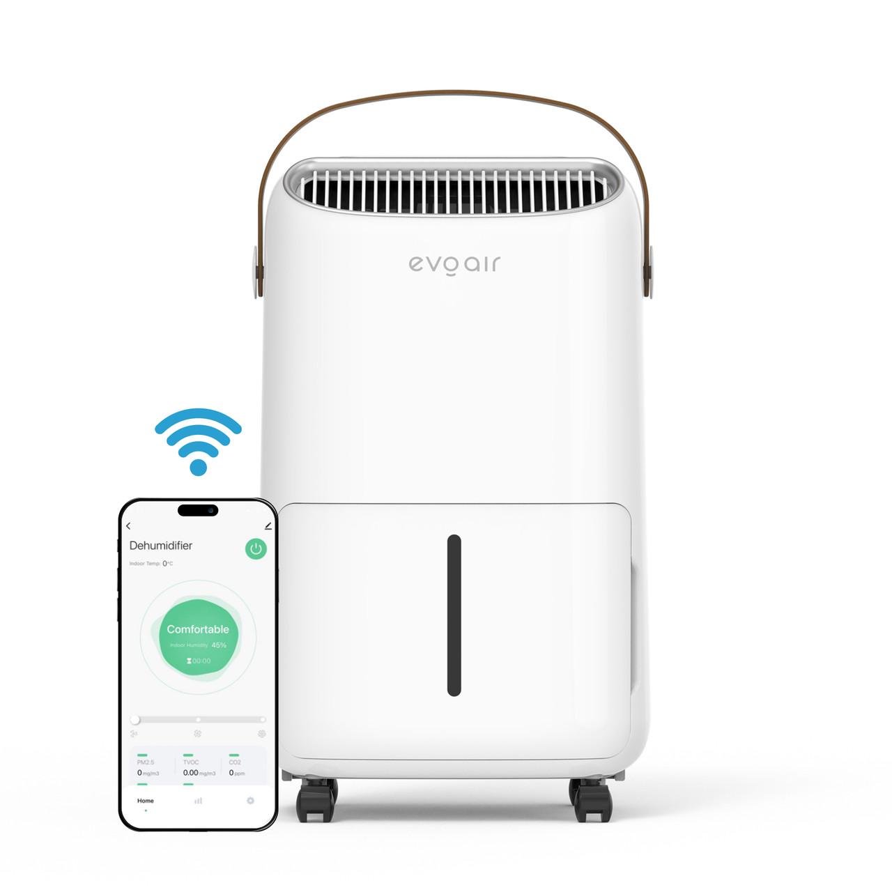 Осушитель EvoAir NovaDry 16 Smart 16 л/сутки с датчиком влажности/функция ионизации/УФ-лампа резервуар 2,5 л (2662799596)