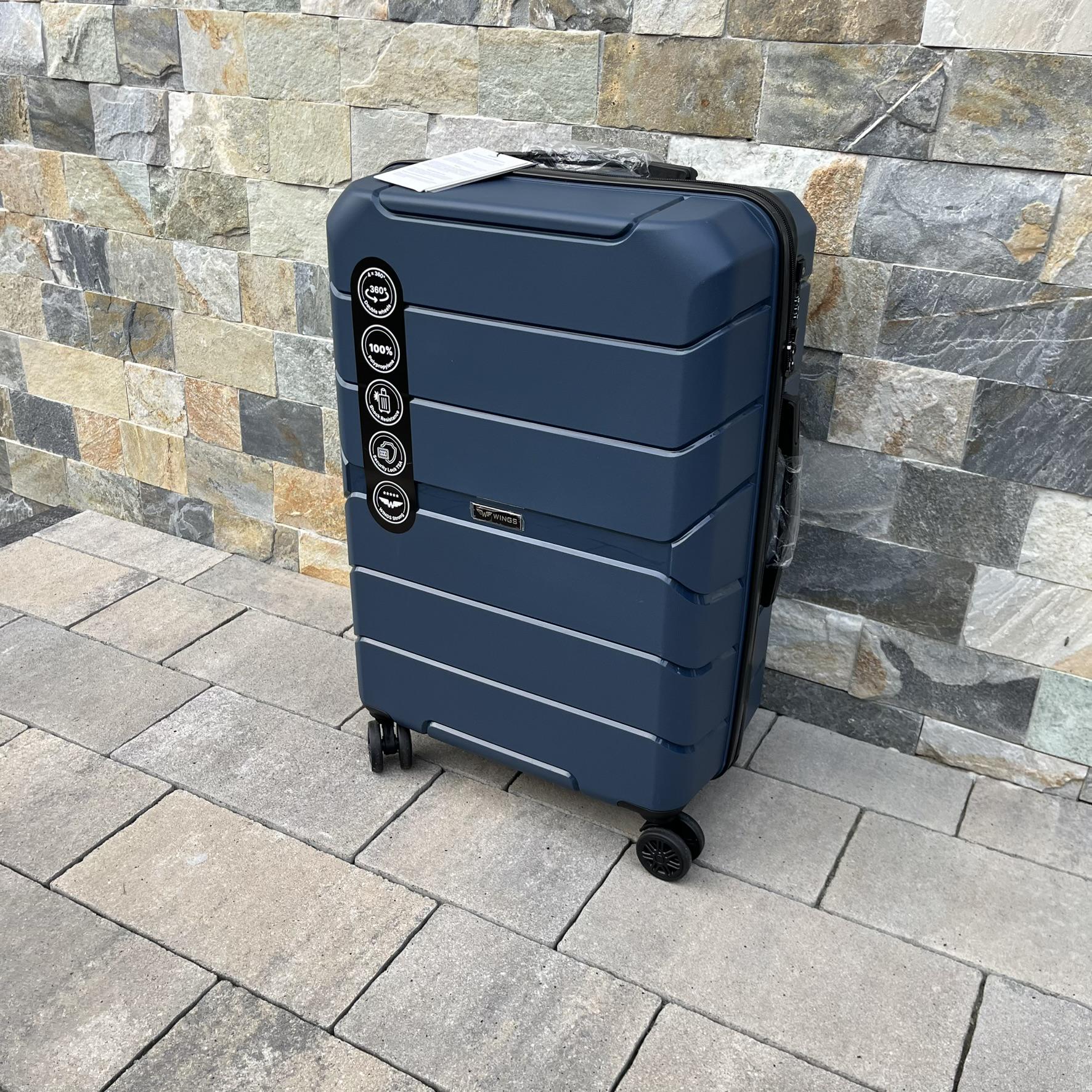 Чемодан дорожный из полипропилена Wings PP05 M Синий (22630180) - фото 4