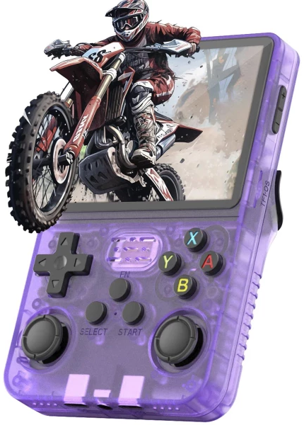 Ігрова ретро консоль Game Master R36S 1/64GB 15000 ігор Purple - фото 3