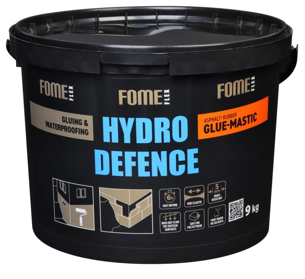 Мастика клей Fome Flex Hydro Defense Glue-Mastic битумная 9 кг (01-4-2-052) - фото 1