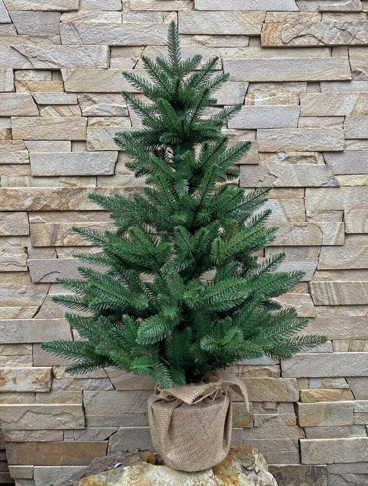 Ялинка лита Classic пишна в мішковині 90 см Зелений (210N/90/G) - фото 3 Ялинка лита Classic пишна в мішковині 90 см Зелений (210N/90/G) - фото 3