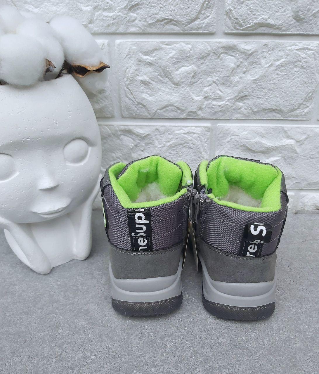 Чоботи для хлопчика Clibee 1085 р. 22 14,8 см Сірий (1085-1) - фото 3