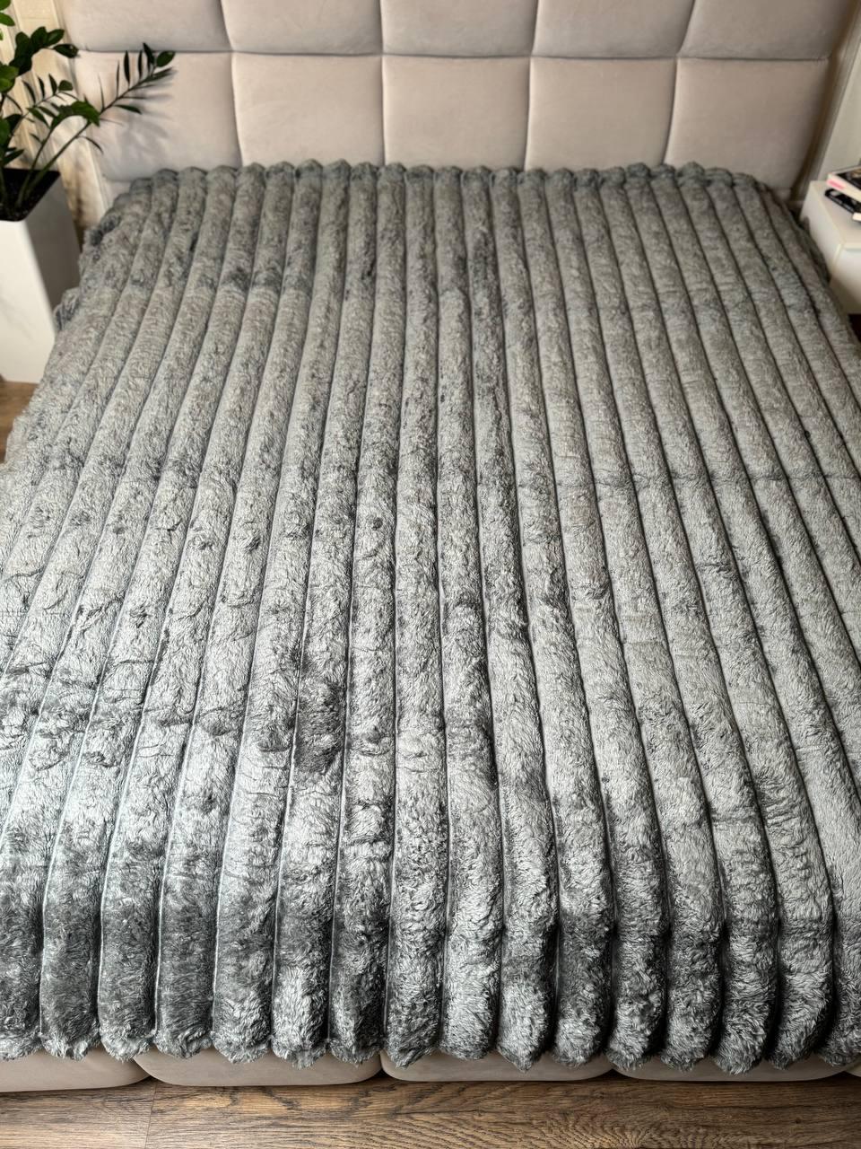 Плед шарпей 200x230 см Сірий (П4К-Am-sharp-001) - фото 1