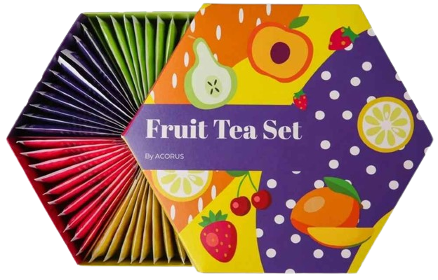 Набор чайный Acorus Fruit tea set 60 пакетиков 6 вкусов 135 г (A005) Набор чайный Acorus Fruit tea set 60 пакетиков 6 вкусов 135 г (A005)