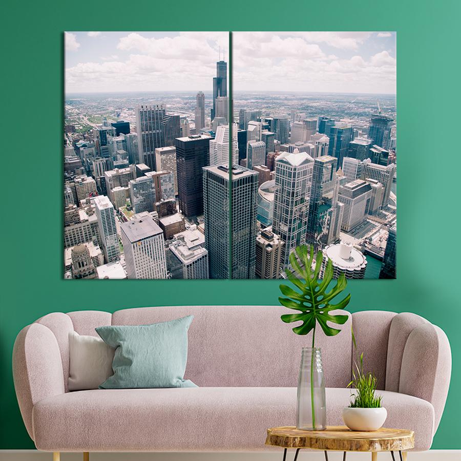 Настенний декор Высотные дома в центре Нью-Йорка 165x122 см (A715-2)