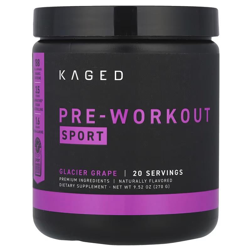 Предтренировочный комплекс Kaged Muscle Pre-Workout Sport Glacier Grape 270 г