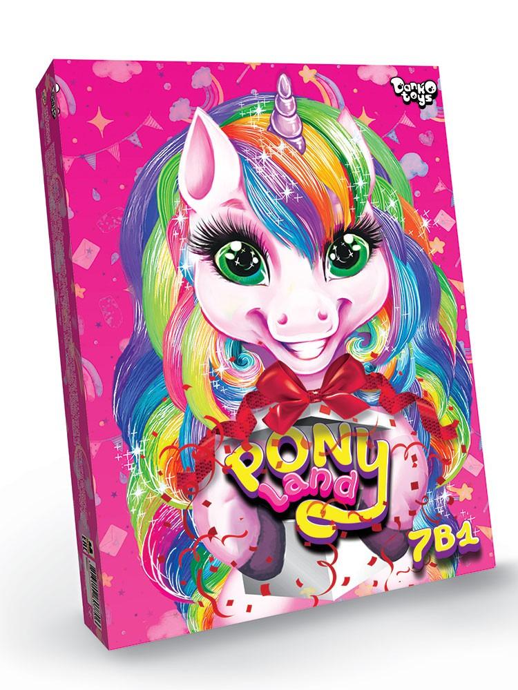 Набор креативного творчества Danko Toys PL-01-01U Pony Land 7в1 украинский