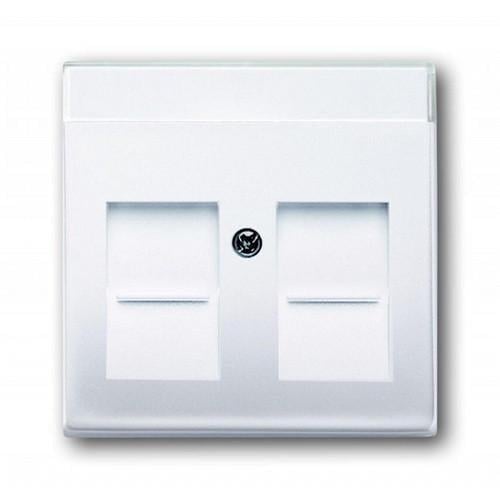Розетка ABB Basic 55 компьютерная 2-ная Белый (2CKA001710A3945)
