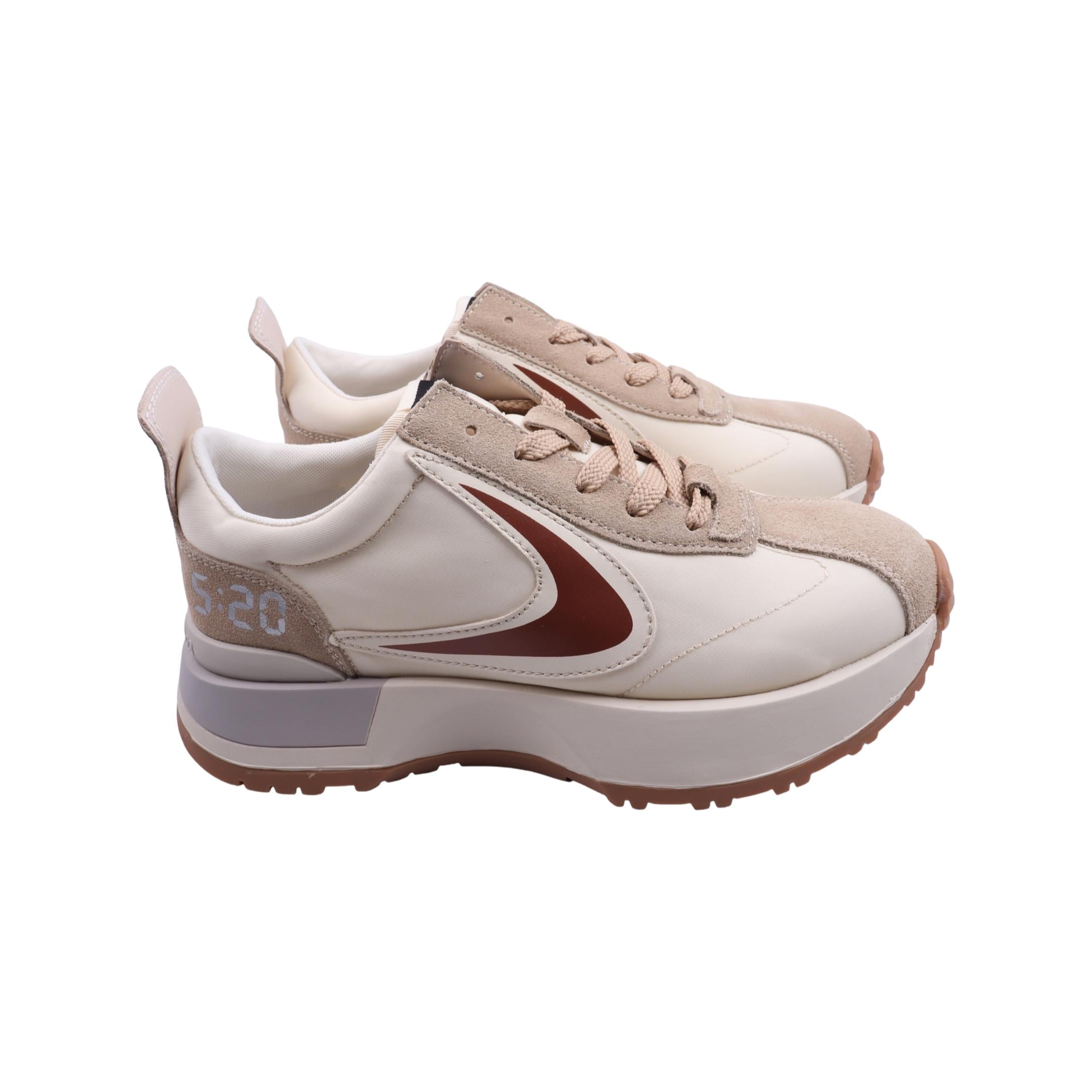 Кроссовки женские Li Fexpert из текстиля р. 37 Молочный (1227-23DK)