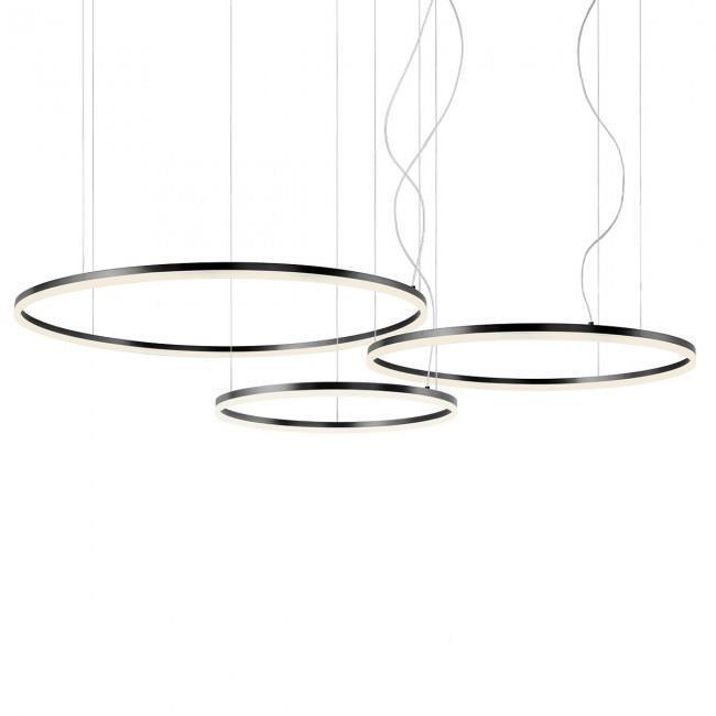 Светильник подвесной Redo ORBIT SU LED 163W 4000K D1000+800+600 SAND 4.1.2 01-1967 Черный