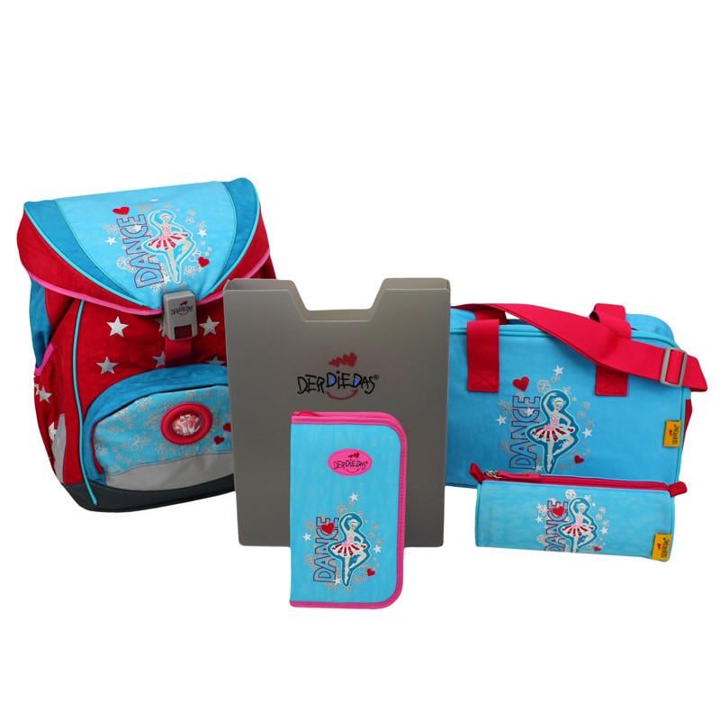 Школьный ранец DerDieDas Ergoflex Dancing Балерина с наполнением 5 предметов 32х40х25 см