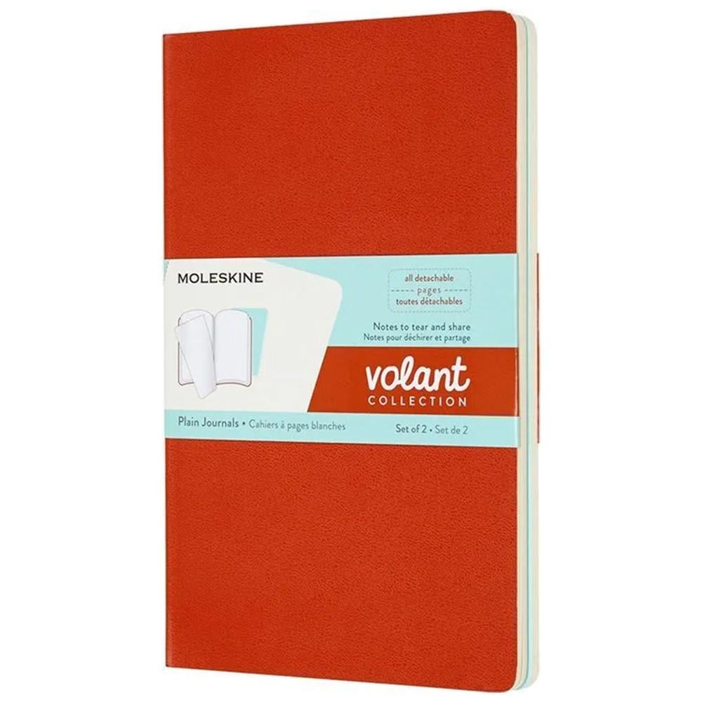 Записна книга Moleskine Volant середній лінія Кораловий/Аква (QP723F16B24)