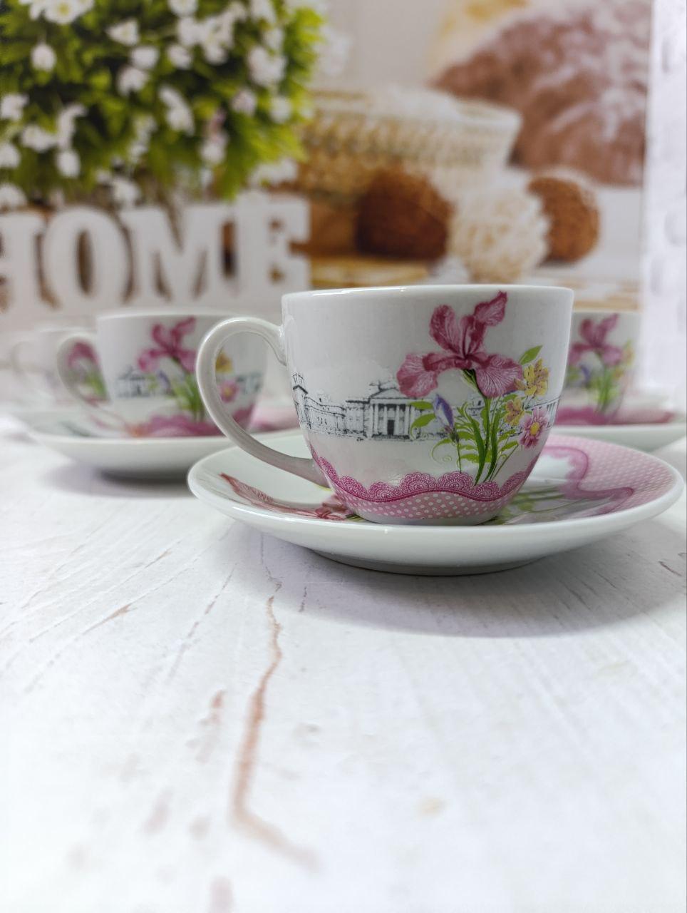 Сервіз кавовий SNT Квіти кераміка 80 мл 12 пр. - фото 5 Сервіз кавовий SNT Квіти кераміка 80 мл 12 пр. - фото 5