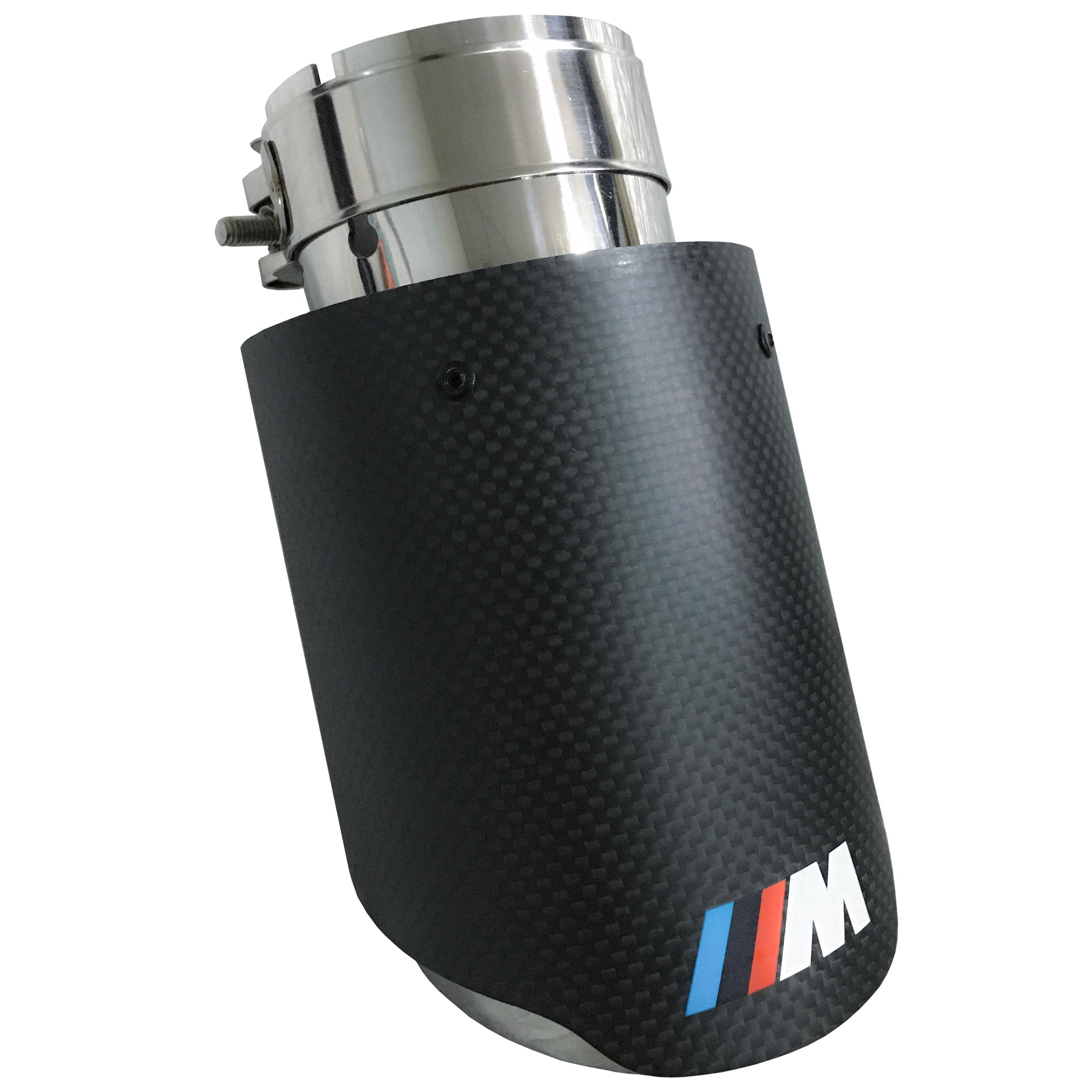 ᐉ Одиночная насадка на выхлоп глушитель BMW M Performance 89 мм на ...